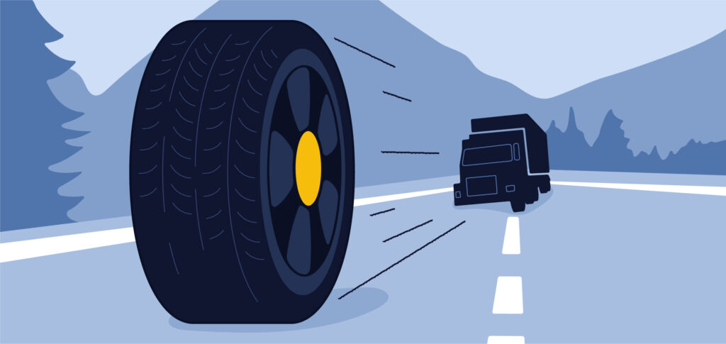 Ağır vasıta bijon güvenliği ve teker kopması görseli